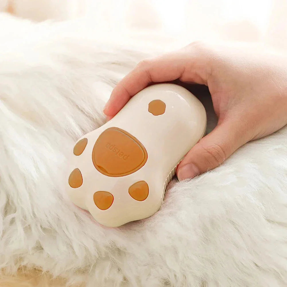 Elektrische Dampf-Bürste für Katzen – 3-in-1 Haustierpflegekamm mit Wasserspray, USB-aufladbar – für Katzen & Hunde